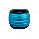HOTT SP016 Mini Waterproof Metallic Bluetooth Subwoofer Speaker w/ TF / FM - Blue