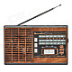 Merenda MR-K36UR 3-Band FM / AM / SW Radio w/ TF / MP3 Player Function - Black + Wooden