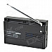 Merenda MR-K36UR 3-Band FM / AM / SW Radio w/ TF / MP3 Player Function - Black + Wooden