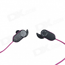 HV803 Wireless Bluetooth V3.0 + EDR In-Ear Earphone - Black + Deep Pink