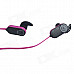 HV803 Wireless Bluetooth V3.0 + EDR In-Ear Earphone - Black + Deep Pink