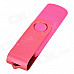 Ourspop SJ20 Rotary USB 2.0 Flash Disk w/ Micro USB - Purple + Pink (32GB)