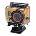 RD990C Water Resistant 1.5" HD 1080P CMOS 3.0MP Wide-Angle Outdoor Sports Camera Camcorder - Yellow