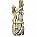 SYSH0030 Beauty Embrace Grenade & Knife Series Windproof Butane Lighter - Antique Brass