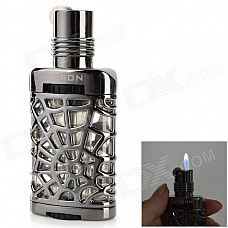 Creative Perfume Bottle Shaped Mute Zinc Alloy Butane Lighter - Black