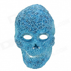 SYVIO Flower Skull Style Mask for Halloween Costume Party - Blue