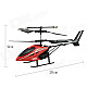 H2XD HX713 Rechargeable 27MHz IR Indoor 3-CH R/C Helicopter w/ Gyroscope - Black + Red + Multi-Color