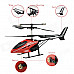 H2XD HX713 Rechargeable 27MHz IR Indoor 3-CH R/C Helicopter w/ Gyroscope - Black + Red + Multi-Color