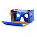 DIY Google Cardboard Virtual Reality 3D Glasses w/ NFC for 4~7" Cell Phone - Blue