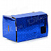 DIY Google Cardboard Virtual Reality 3D Glasses w/ NFC for 4~7" Cell Phone - Blue