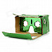 DIY Google Cardboard Virtual Reality 3D Glasses w/ NFC Headband for 4~7" Cell Phone - Green