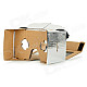 DIY Google Cardboard Virtual Reality 3D Glasses w/ NFC for 4~7" Cell Phone - Silver