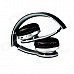 Foldable On-ear Wireless Stereo Bluetooth Headphones Supports MP3, FM & TF Card Reader - Black