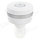 ZY ZY-S8 Mini Bluetooth V3.0 1-to-2 In-Ear Earphone w/ Microphone - White + Silver