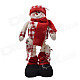 NEJE ST0006-4 Christmas Stretch Santa Claus Gift Snowman Doll - Red + White