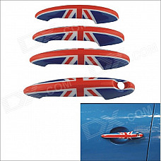 Carking UK Flag Pattern ABS UV Protected Door Handle Cover for Mini Cooper Countryman (4 PCS)