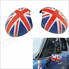 Carking D1409118 UK Flag Pattern ABS Car Door Mirror Stickers - Red + Blue + Multi-Color (2 PCS)