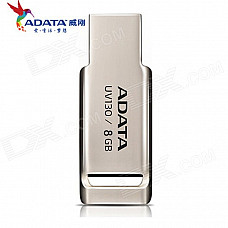 ADATA UV130/8G Mini Portable USB 2.0 Flash Drive - Silver (8GB)
