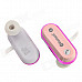 Aita AT-BT33 Sports Bluetooth V4.0 Earhook Headphone w/ Microphone - Pink + White
