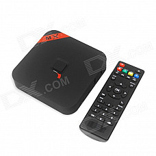 MXQ Quad-Core H.265 Android 4.4.2 Google TV Player w/ 1GB RAM, 8GB ROM, TF, Wi-Fi, UK Plug