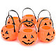 Halloween / Costume Party Decorative Pumpkin Lamp Cover - Orange + Black (6 PCS)