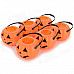 Halloween / Costume Party Decorative Pumpkin Lamp Cover - Orange + Black (6 PCS)