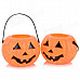 Halloween / Costume Party Decorative Pumpkin Lamp Cover - Orange + Black (6 PCS)