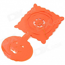 Halloween / Dancing Party Plastic Decorative Flower - Orange