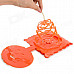 Halloween / Dancing Party Plastic Decorative Flower - Orange