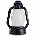 Halloween Funny Smile Face Shaped Hand Lamp - White + Black (3 x AG13)