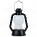 Halloween Skull Head Shaped Portable Hand Lamp - White + Black (3 x AG13)