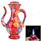 sysh0039 Traditional Chinese Style Flagon Shaped Butane Butane Lighter - Red + Multi-Color