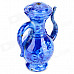 sysh0039 Traditional Chinese Style Flagon Shaped Butane Zinc Alloy Butane Lighter - Blue + White