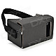 DIY Virtual Reality Paper Card Google Cardboard Resin Glasses - Black