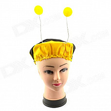 Halloween Costume Accessory Props Elastic Bumblebee Hat - Yellow + Black