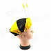 Halloween Costume Accessory Props Elastic Bumblebee Hat - Yellow + Black