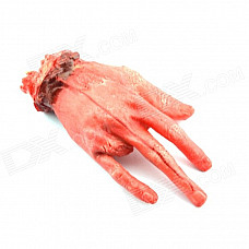 Halloween Fake Severed Finger Bloody Hand Props - Red