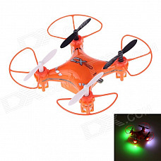 CX023 Mini 2.4GHz 5-Channel 6-Axis R/C Quadcopter w/ Gyro / LED Light - Orange