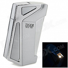 sysh0040 Creative Inflatable Butane Zinc Alloy Lighter - Silver