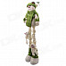 NEJE ST0006-7 Christmas Old Stretch Santa Claus Gift Snowman Doll - Green + White