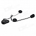 COM Handsfree Bluetooth Interphone for Motorcycle and Skiing Helmet - Black