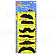 Costume Party Cosplay Artificial Funny Self-adhesive Mustache Set - Black (6 PCS)