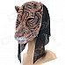 Funny Tiger Style Plastic Face Mask for Halloween / Cosplay - Black + Coffee