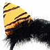 Halloween Fancy Ball Flashing Leopard Style Head Hoop - Black + Yellow (3 x AG13)