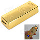 USB Rechargeable Zinc Alloy Electronic Cigarette Lighter - Golden