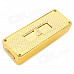 USB Rechargeable Zinc Alloy Electronic Cigarette Lighter - Golden