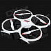 RUNQIA 2.4GHz 4-CH Outdoor 6-Axis R/C Quadcopter w/ Lamp / Gyroscope - White (6 x AA)