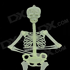 Skull Skeleton Style Glow-in-the-Dark Gadget for Halloween - Green (Size L)