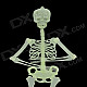 Skull Skeleton Style Glow-in-the-Dark Gadget for Halloween - Green (Size L)