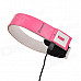 2.4G Wireless Bluetooth V3.0 EDR Stereo Headset Headphone w/ Mic for IPHONE / IPAD + More - Pink